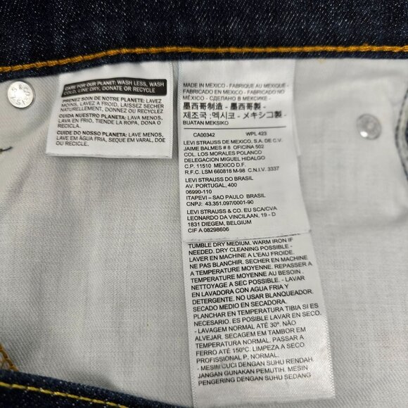 Levis 541 Denim Jeans Size 40X30 Blue Straight Leg - Picture 4 of 8